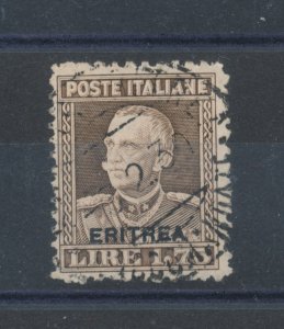 1928-29 Eritrea - 1.75 Brown Lire, used