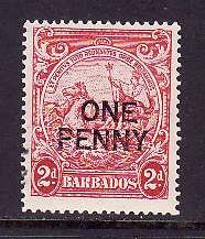 Barbados-Sc#209-unused NH set-1p on 2p seal of the colony-1947-please note that