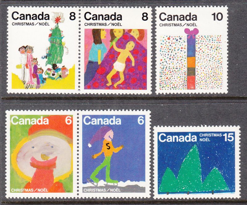 Canada 674-679 Christmas MNH VF