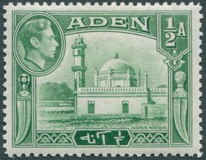 Aden 1939 ½a yellow-green SG16 unused