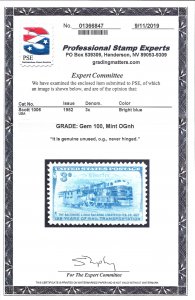 1006 Mint,OG,NH... PSE Graded Gem 100... SMQ $185.00... Highest grade awarded