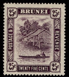 BRUNEI GV SG75, 25c slate-purple, M MINT. Cat £24.