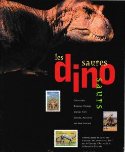 Canada Australia New Zealand 1997 Post Office Joint Product. DINOSAURES Pack