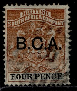 NYASALAND - BCA QV SG3, 4d reddish chesnut & black, FINE USED.