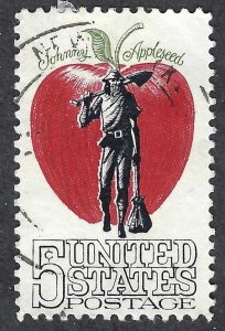 United States #1317 5¢ Johnny Appleseed (1966). Used.