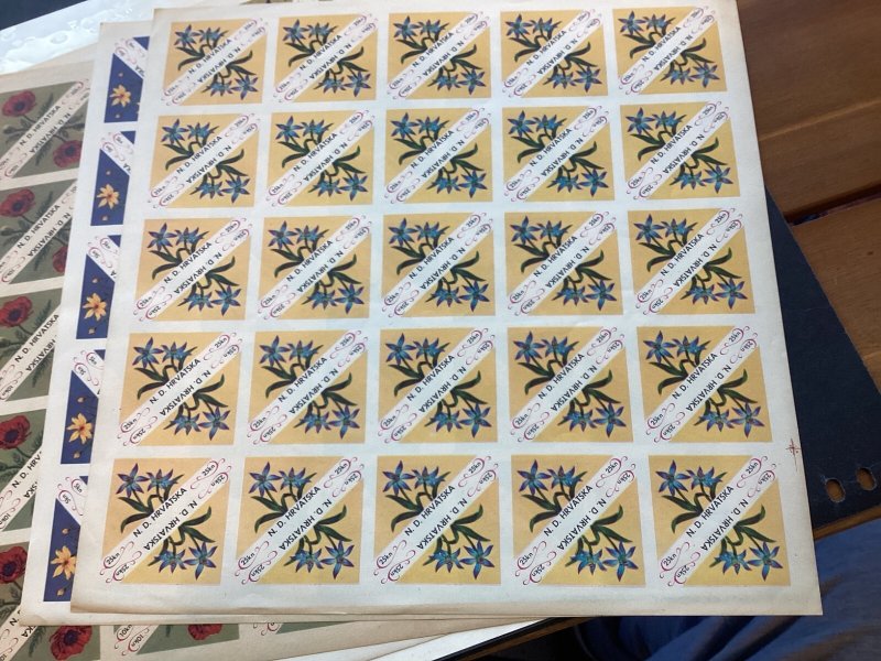 ICOLLECTZONE Croatia Hrvatska Sheet Collection as received mint  (COL554)