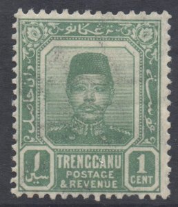 Malaya Trengganu Scott 1 - SG1, 1910 Sultan 1c MH*