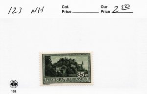 LIECHTENSTEIN  123   MNH