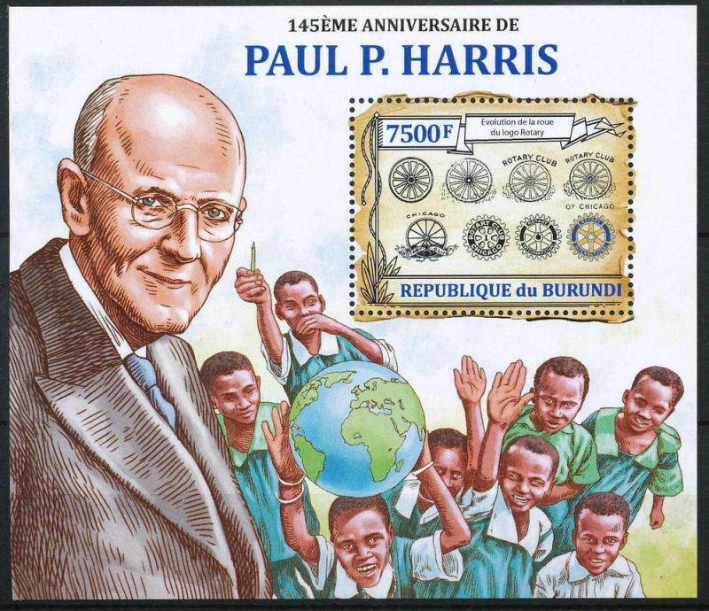 BURUNDI 2013 SHEET bur13212b PAUL HARRIS 