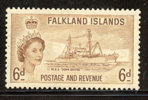 Falkland Islands # 125, Mint Hinge.
