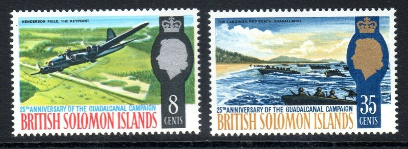 BR SOLOMON IS...1967  25th Anniv   set    sg 160-61    mnh um