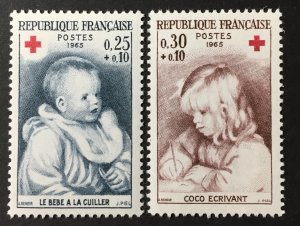 France 1965 #B392-3, MNH, CV $.50