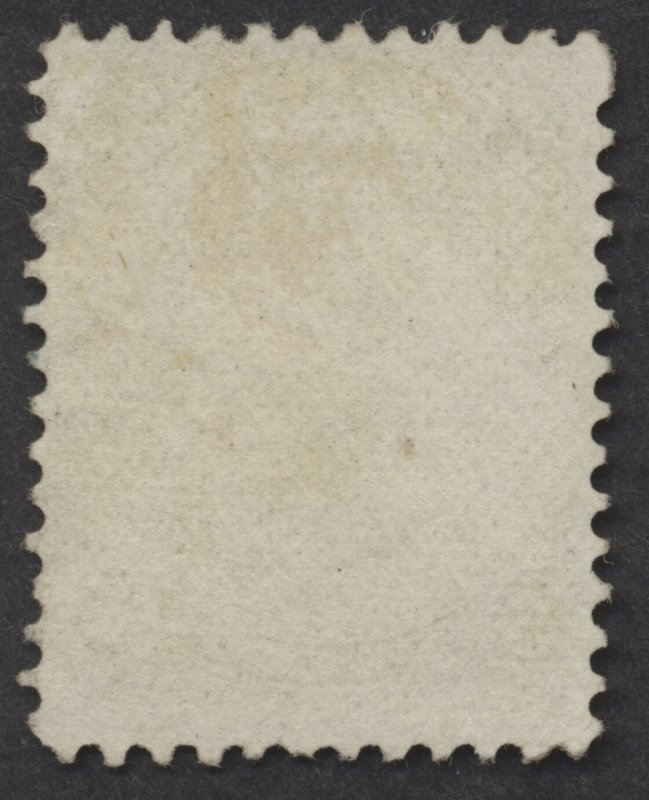 Canada #26 5c Large Queen Olive Green Fine Centered Blue Target Cancel