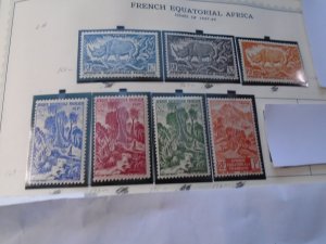 French Equatorial Africa  # 166-72  MLH