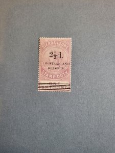 Stamps Sierra Leone Scott #59 h