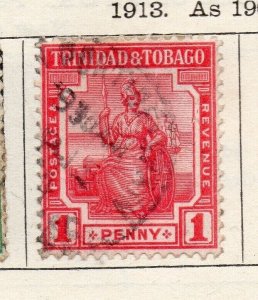 Trinidad 1913 Early Issue Fine Used 1d. NW-255762