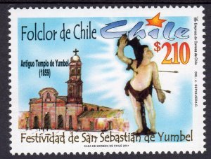 Chile 2001 SAN SEBASTIAN FESTIVAL FOLKLORE 1v Perforated Mint (NH)