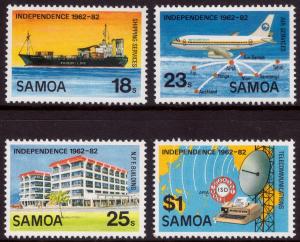 Samoa 1982 20th Anniversary of Independence Set of 4 SG 616-619 MNH