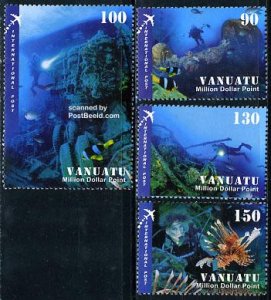 Vanuatu 2007, Million dollar point 4v, MNH