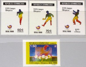 Dominican Republic 1988 MNH Stamps Scott 1031-1034 Sport Olympic Games Judo