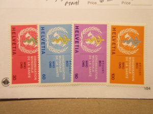 SWITZERLAND 5O36 5O37 5O38 5O39 MNH Lot12 Cat $6.45