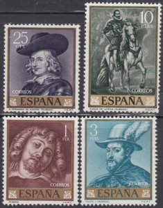 SPAIN Sc # 1111-4 CPL MNH - SET of RUBENS PAINTINGS