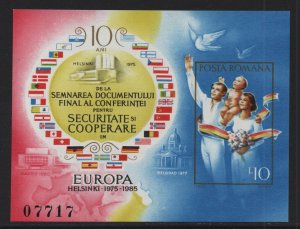 Romania     MNH  1985  Europa sheet Imperf. 10 l