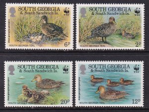 South Georgia 162-165 Ducks MNH VF