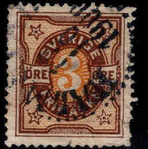 SWEDEN Scott 54 Used stamp