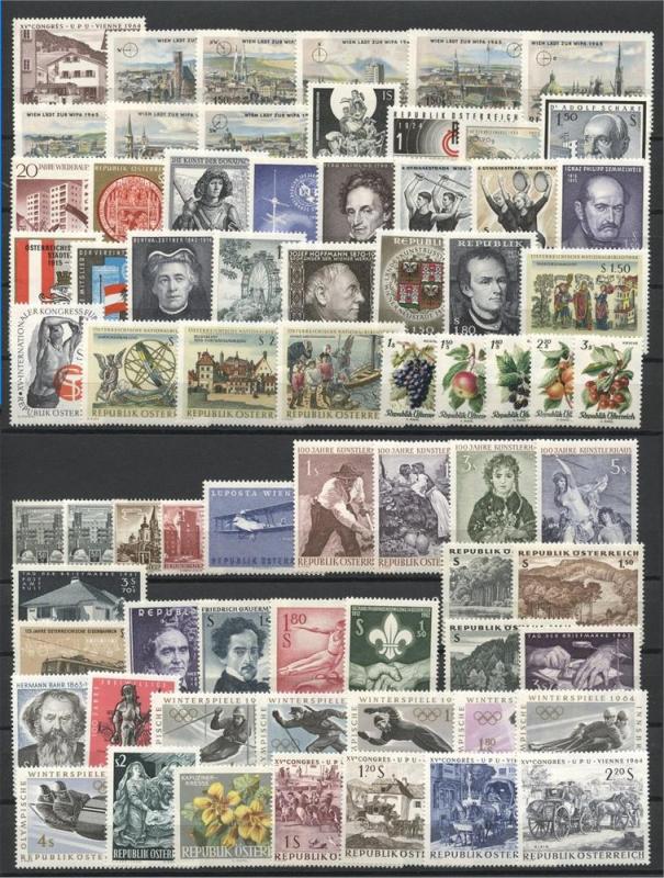 AUSTRIA, COLLECTION MINT NEVER HINGED 1945-1979	