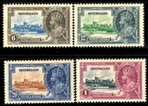 King George V Silver Jubilee, Seychelles SC#118-121 Mint set