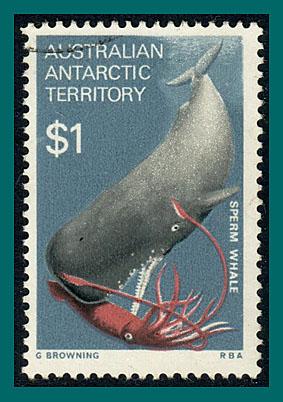 AAT 1973 Sperm Whale, used #L34,SG34