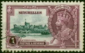 Seychelles 1935 1R Slate & Purple SG131 Fine Used
