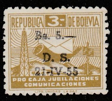 Bolivie  1955  Scott No. RA21  (N*)