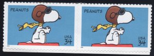 Scott #3507 Peanuts (Snoopy) Pair of Stamps - MNH