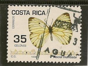 Costa Rica  Scott  512  Butterfly   Used