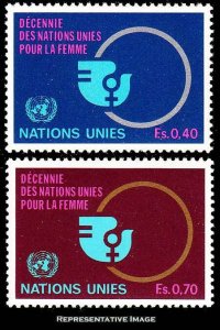 United Nations Geneva Scott 90-91 Mint never hinged.