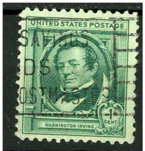 USA 1940 - Scott 859 used - 5c, Washington Irving, Authors