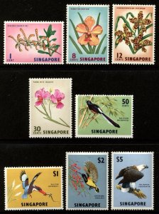 Singapore Scott 62-69 Flowers & Birds Mint Never Hinged