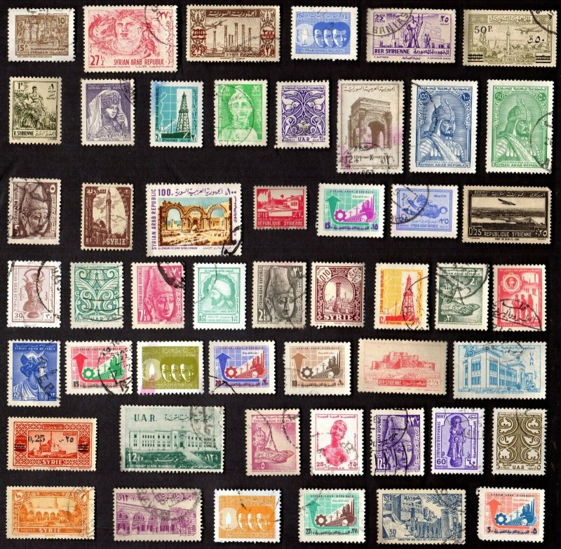 50 All Different  SYRIA Stamps