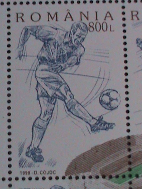 ROMANIA-1998-SC# 4220 WORLD SOCCER CHAMPIONSHIP-FRANCE -MNH S/S VERY FINE-