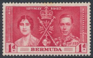 Bermuda  SC# 115   SG 107  MH  Coronation 1937 see details & scans