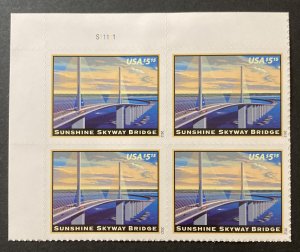 U.S. 2012 #4649 Plate Block, Sunshine Skyway, MNH.