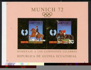 Equatorial Guinea 1972 Munich Olympics Show Jumping #1 im...