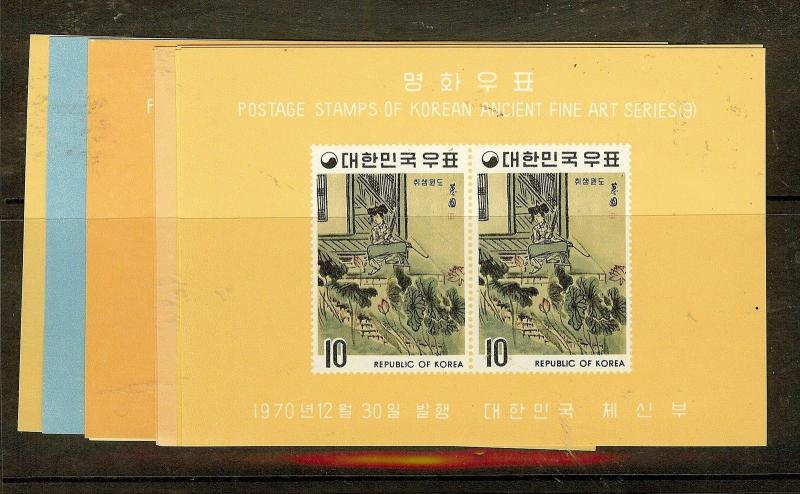 KOREA (P0502B) ANIMALS SC715A-723A  IMPERF    MNH