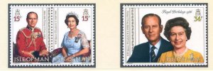 1986 Isle of Man SG328/SG330 Royal Birthdays Set Unmounted Mint