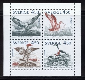 Sweden 1978a MNH, Birds of the Baltic Shore Booklet pane from 1992.