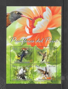 PERU #1832 BIRDS S/S MNH