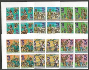 1982 Guinea-Bissau Scouts 75th anniversary blocks Imperf