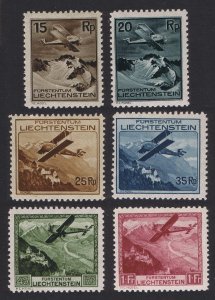 Liechtenstein Airmail 6v 1930 MH SC#C1-C6 SG#110-115